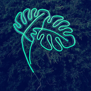 Giant Monstera Neon Sign, Monstera Light, Monstera Art, Neon For Home, Monstera, Plant Wall Art, Monstera Decor, Light Up Monstera