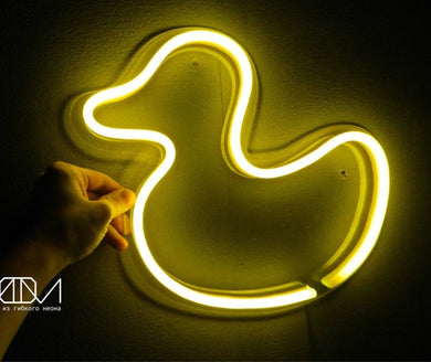 Duck custom LED Neon Sign. Select your Color and Size.