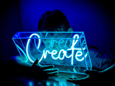 LED Neon Sign - Create Light Box