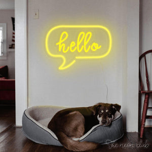 Hello Neon sign - The Neon Club - LED neon signs
