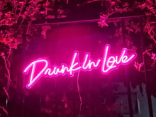 Load image into Gallery viewer, Drunk in love neon sign for sale - custom
