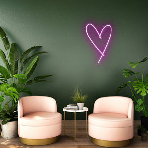 Heart Neon Sign, Love Neon Sign, Wedding Neon Sign, Couple Gift Ideas, Anniversary Gift, Heart Home Decor, Love Art, Wedding Decoration Idea