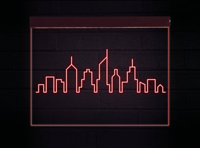 City neon sign