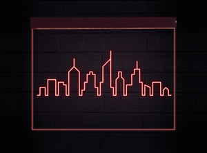 City neon sign