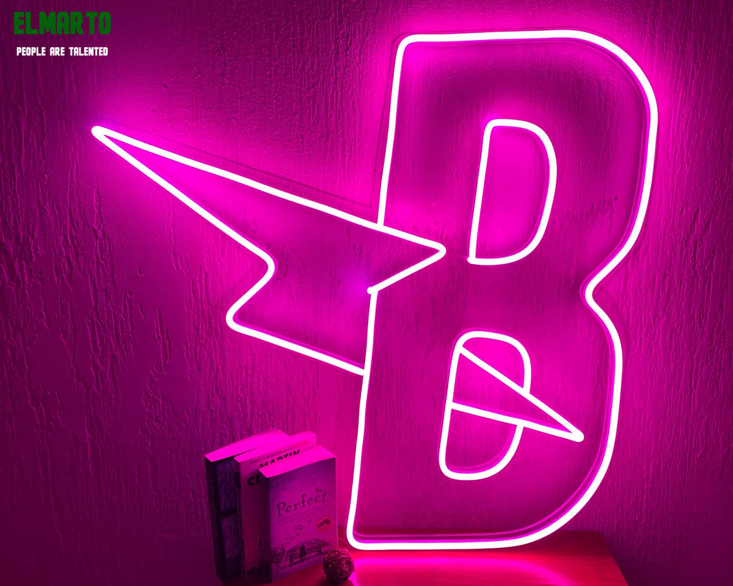 Neon Logo sign, Business Logo, Company Logo, Customized Unbreakable Neon Sign, Neon Letters, Transparent background, Wall sign, Table sign
