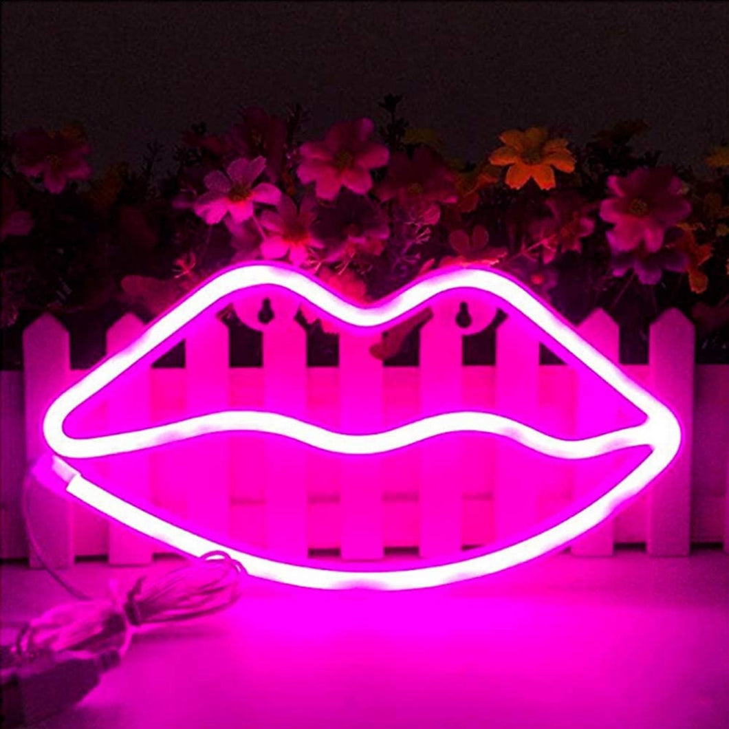 Lip Shaped Neon Sign - LED decoration