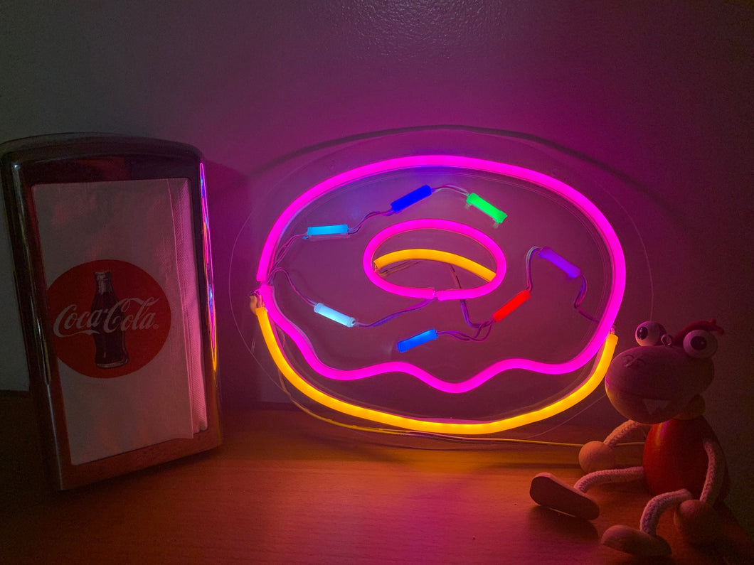 Neon Sign Handmade-Donut - Custom Lights