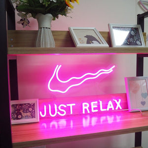 Just Relax Neon sign