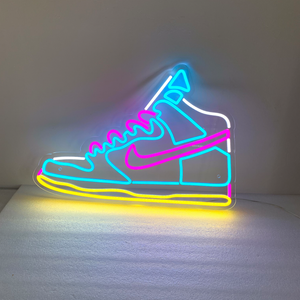 Nike shoe neon light hot sale