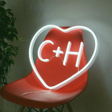 Load image into Gallery viewer, Heart neon Sign with name