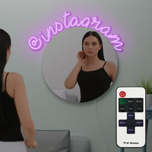 Load image into Gallery viewer, Personalized &quot;Instagram&quot; make-up mirror LED