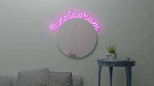 Personalized "Instagram" make-up mirror LED