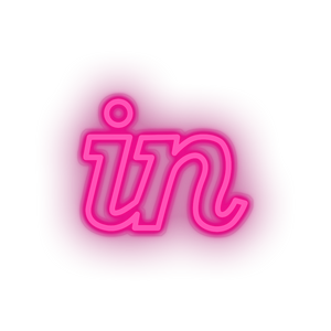 pink invision social network brand logo led neon factory