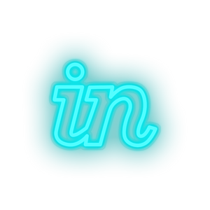 ice_blue invision social network brand logo led neon factory
