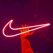 Load image into Gallery viewer, red nike swoosh light