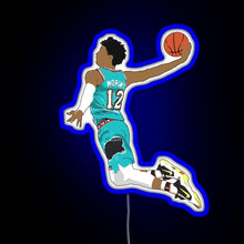 Load image into Gallery viewer, Ja Morant Dunk RGB neon sign blue