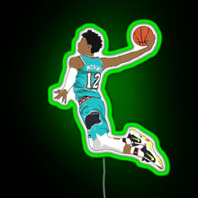 Load image into Gallery viewer, Ja Morant Dunk RGB neon sign green