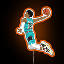 Load image into Gallery viewer, Ja Morant Dunk RGB neon sign orange