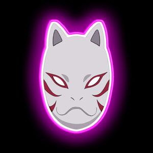 Japanese Fox Mask neon sign