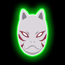 Load image into Gallery viewer, Japanese Fox Mask neon sign