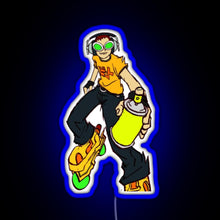 Load image into Gallery viewer, Jet Set Radio Beat RGB neon sign blue