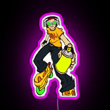 Load image into Gallery viewer, Jet Set Radio Beat RGB neon sign  pink