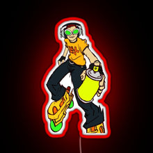 Load image into Gallery viewer, Jet Set Radio Beat RGB neon sign red