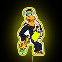 Load image into Gallery viewer, Jet Set Radio Beat RGB neon sign yellow