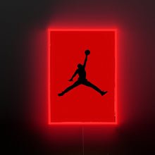 Load image into Gallery viewer, Jumpman logo canvas frame LED