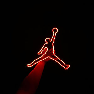 jordan jumpman neon sign