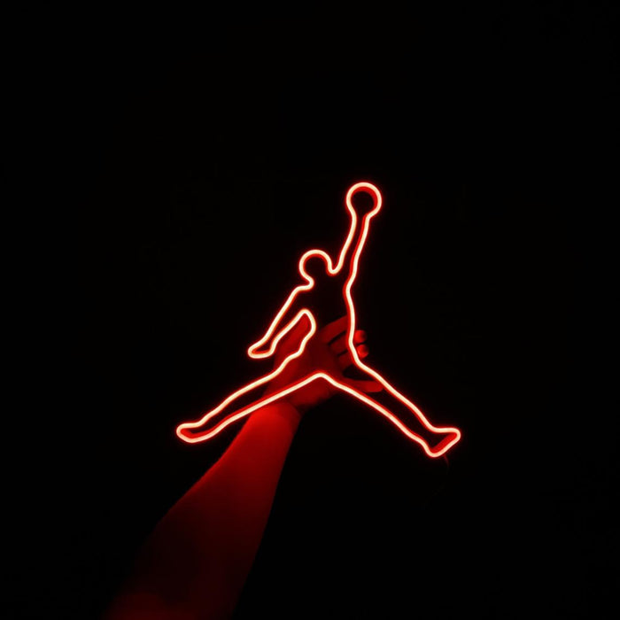 jordan jumpman neon sign