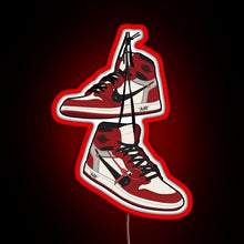 Load image into Gallery viewer, Jordan1 Retro Sneakers RGB neon sign red