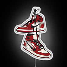 Load image into Gallery viewer, Jordan1 Retro Sneakers RGB neon sign white 