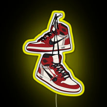 Load image into Gallery viewer, Jordan1 Retro Sneakers RGB neon sign yellow