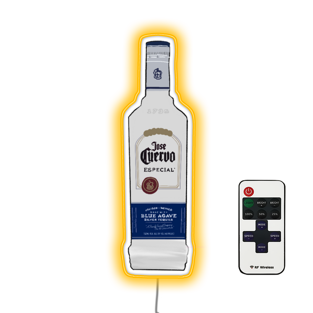 ホセ クエルボ LED ネオンサイン Jose Cuervo ロゴサイン 黄色 ホセ ホセ クエルボ LED ネオンサイン Jose Cuervo ロゴサイン 黄色 ホセ