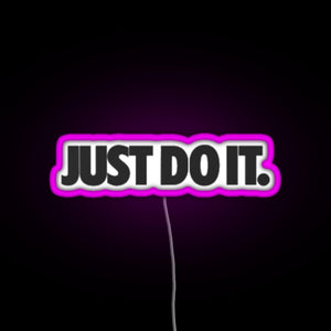 just do it RGB neon sign  pink