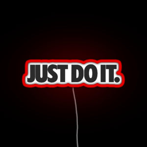 just do it RGB neon sign red