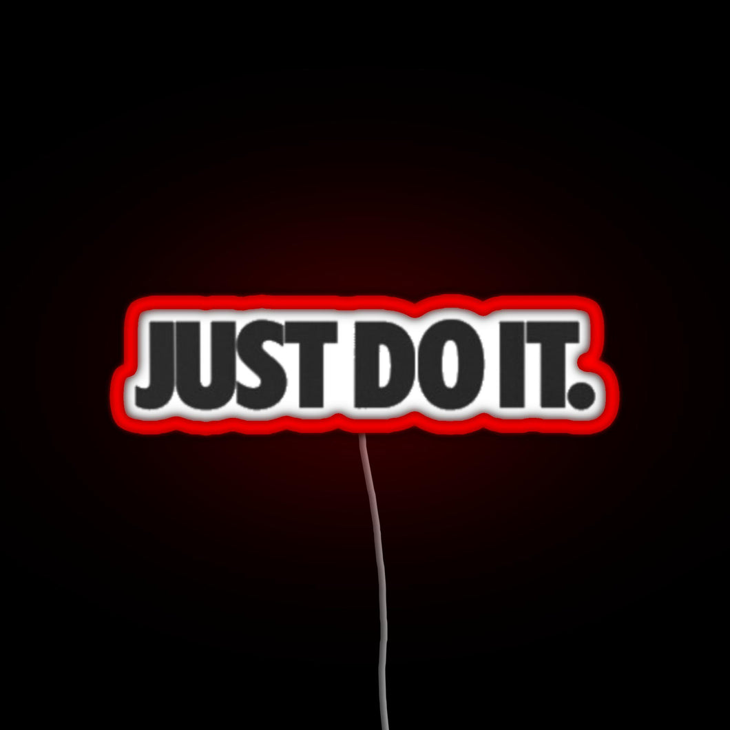 just do it RGB neon sign red