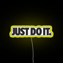Load image into Gallery viewer, just do it RGB neon sign yellow