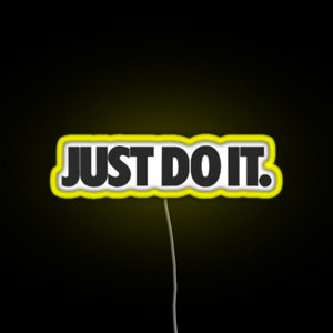 just do it RGB neon sign yellow