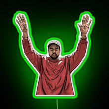 Load image into Gallery viewer, Kanye West RGB neon sign green
