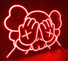 Load image into Gallery viewer, Custom Kaws fanart RED NEON