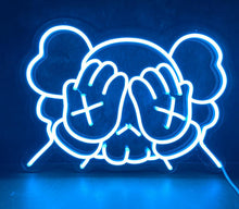 Load image into Gallery viewer, Kaws blue neon signs