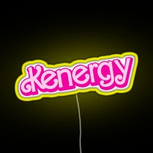 Load image into Gallery viewer, Kenergy RGB neon sign yellow