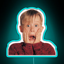 Load image into Gallery viewer, Kevin Mccalister Home Alone Movie RGB neon sign lightblue 