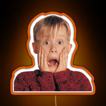 Load image into Gallery viewer, Kevin Mccalister Home Alone Movie RGB neon sign orange