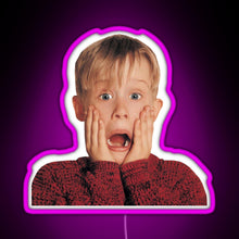 Load image into Gallery viewer, Kevin Mccalister Home Alone Movie RGB neon sign  pink