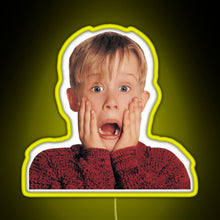 Load image into Gallery viewer, Kevin Mccalister Home Alone Movie RGB neon sign yellow