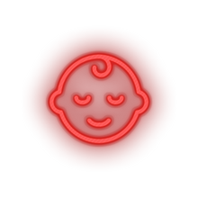 Load image into Gallery viewer, red kid infant baby child children family led neon factory
