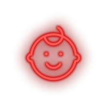 Load image into Gallery viewer, red kid infant boy family child baby children led neon factory